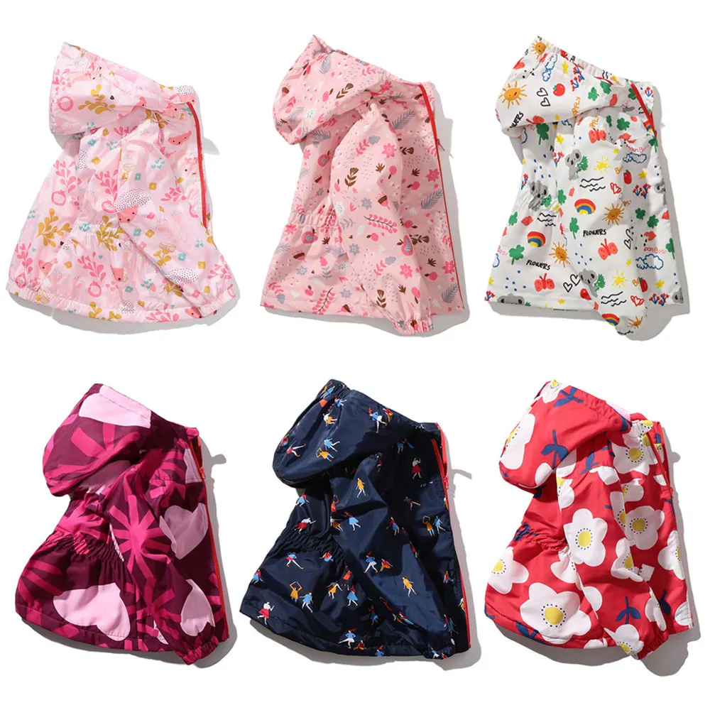 

Waterproof Windproof Outdoor Children's Jacket Spring Autumn Fleece Hooded Baby Boy Girl Coat Casual Cartoons Kids Outerwear