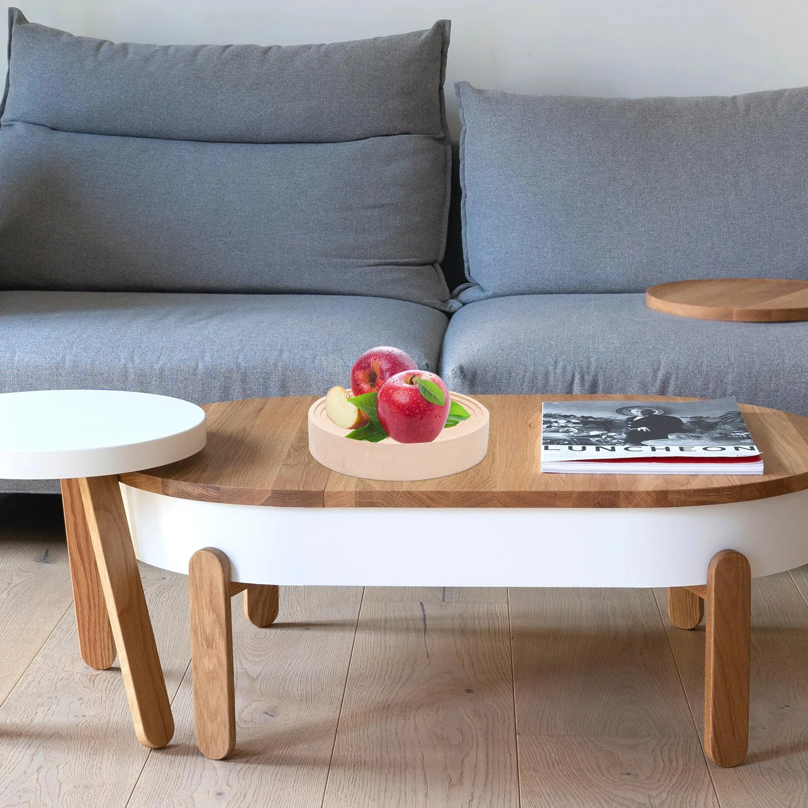 1pc Bread Tray Wooden Dinner Plate Simple Restaurant Dessert Wood | Дом и сад