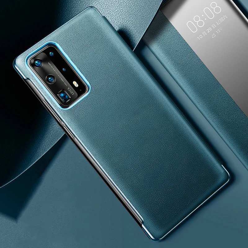 

Оригинальный чехол XOOMZ из натуральной кожи первого слоя для Huawei P40 Pro, Роскошный чехол с откидной крышкой и дисплеем для Huawei P40/ Pro