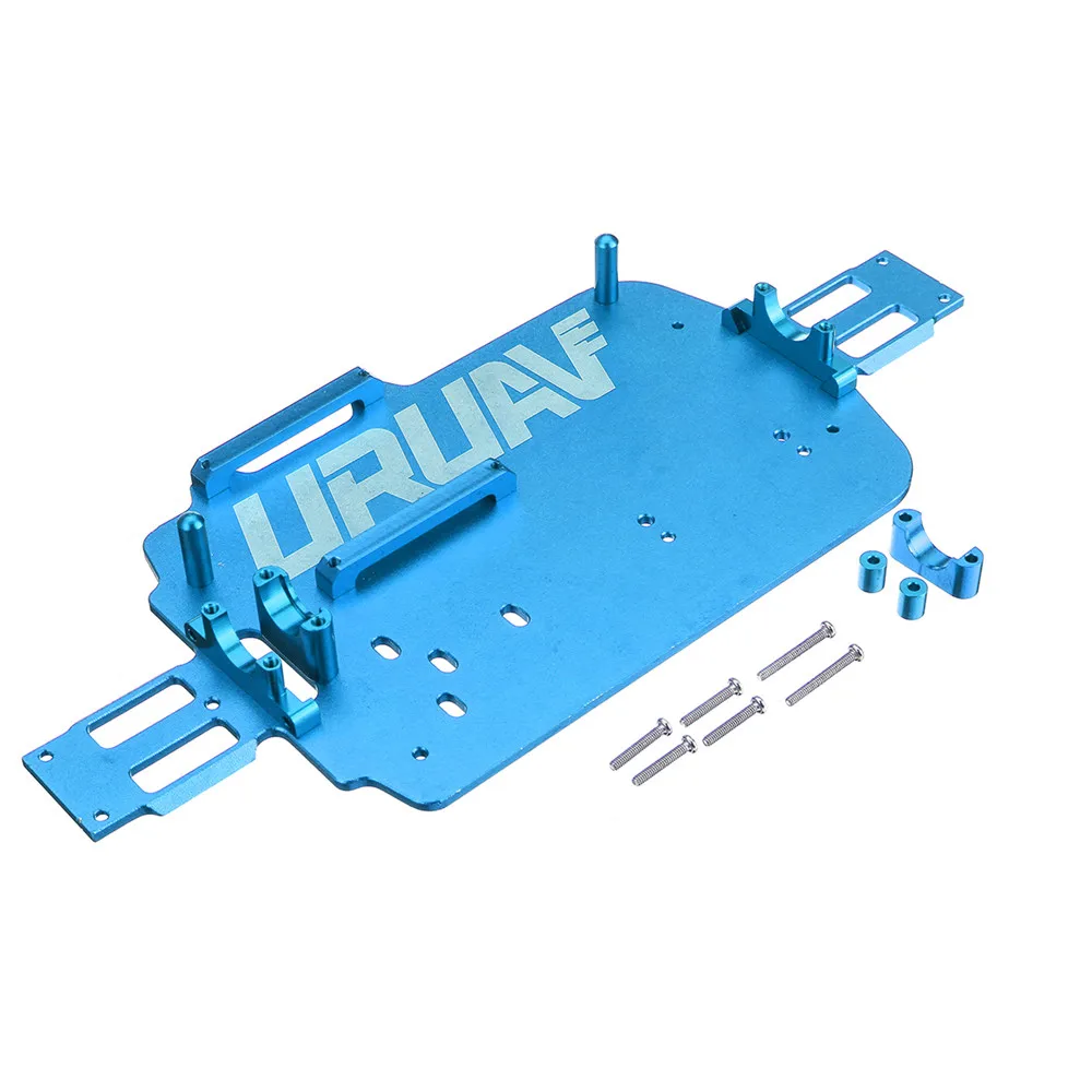 WLtoys-chasis de Metal mejorado para coche teledirigido, parte inferior de veh&iacute;culo teledirigido, A949, A969, A979, K929, 1/18-4