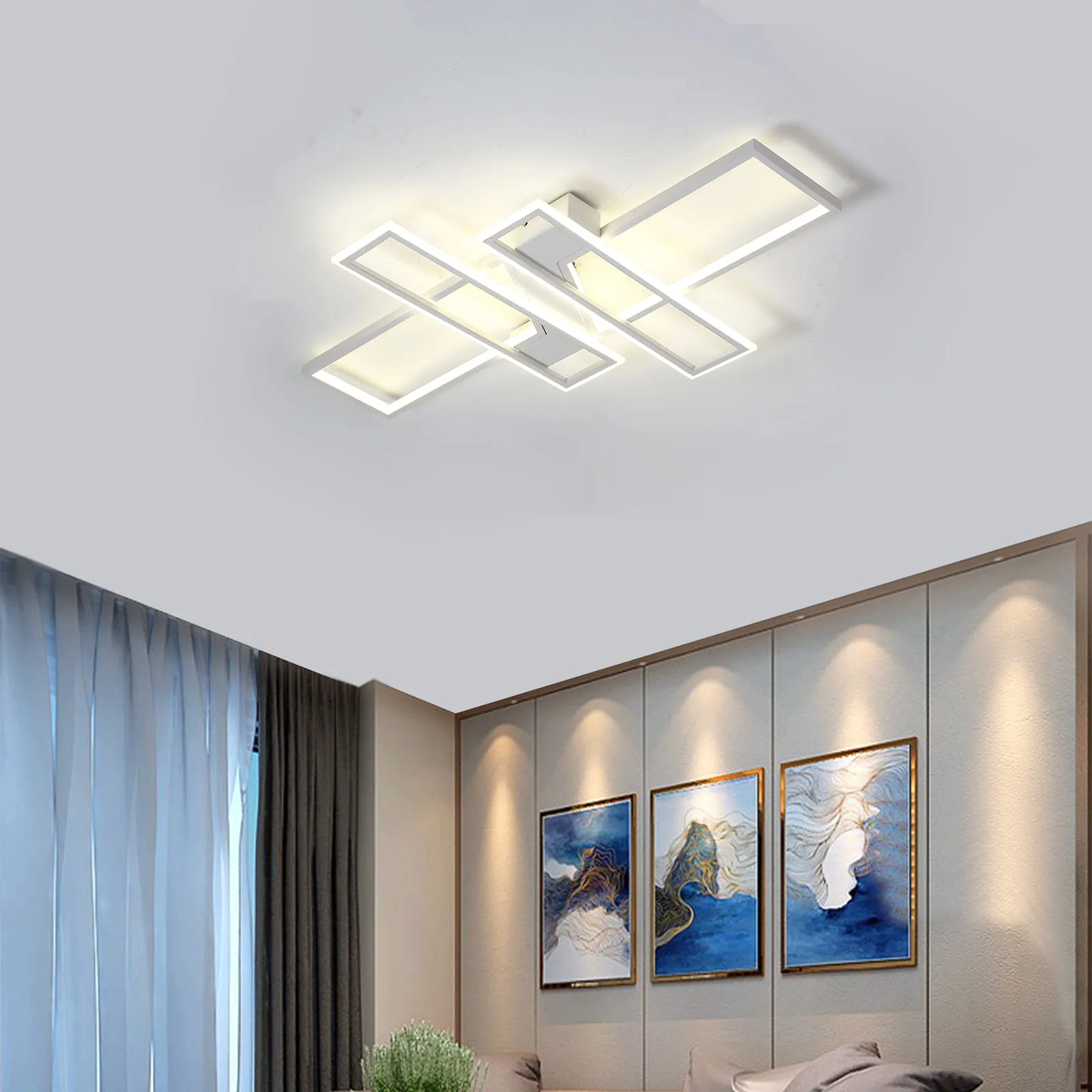 Lámpara led para sala de estar dormitorio casa lámpara moderna araña de techo Led iluminación de la lámpara 85-240V