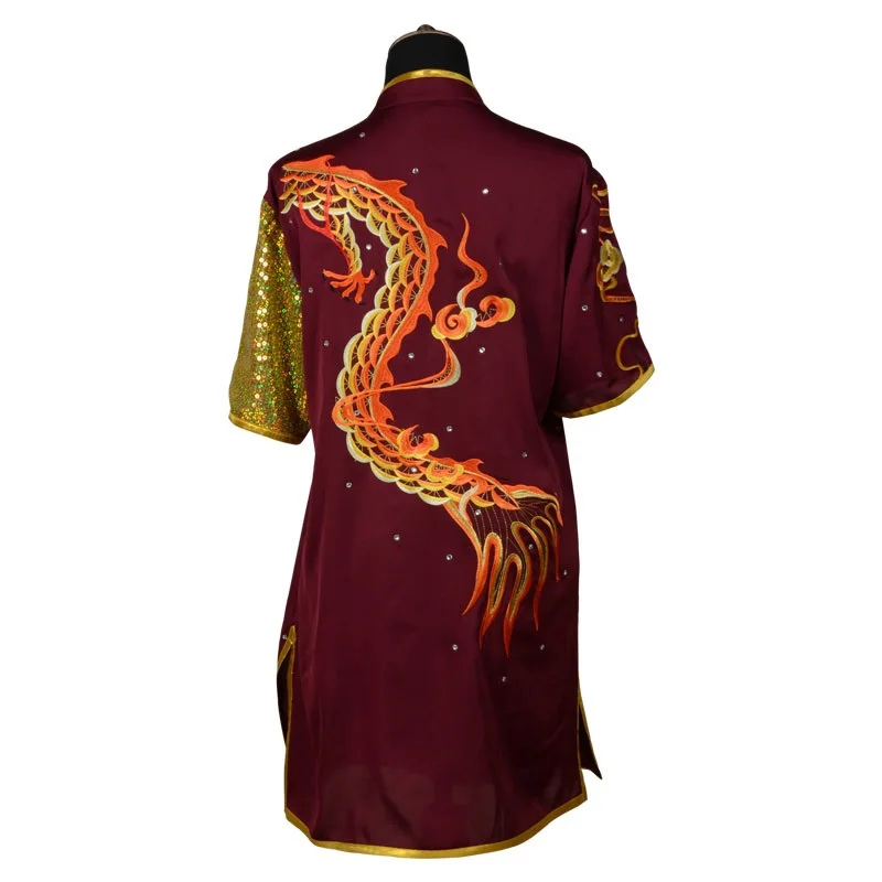 Одежда Wushu костюм Ушу вышивка дракона форма кунг-фу одежда униформа для боевых