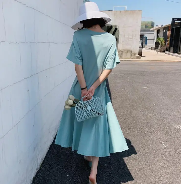 2019 Новое поступление летнее платье для беременных женское свободное большого