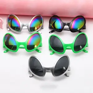 New Funny Aliens Costume Glasses Rainbow Lenses ET Sunglasses Halloween Adults Kid Party Props Suppl in India