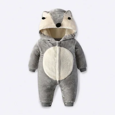 

2020 Baby Clothes Winter &Autumn New Born Infant Boys Girls Warm Thick Jumpsuit Hooded Outfits Snowsuit Coat Kids Romper