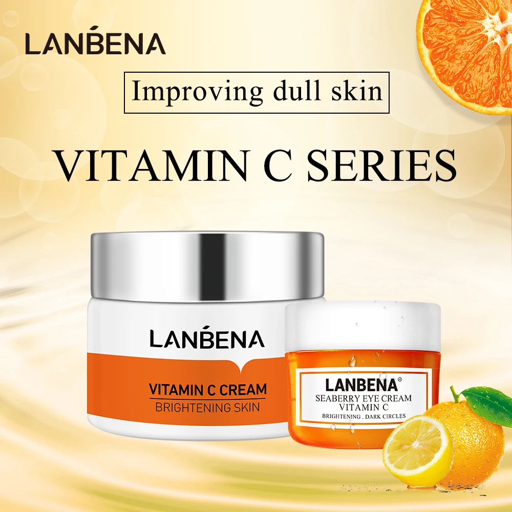 LANBENA VC крем для глаз лица улучшающий тусклую кожу осветляет питает увлажняет