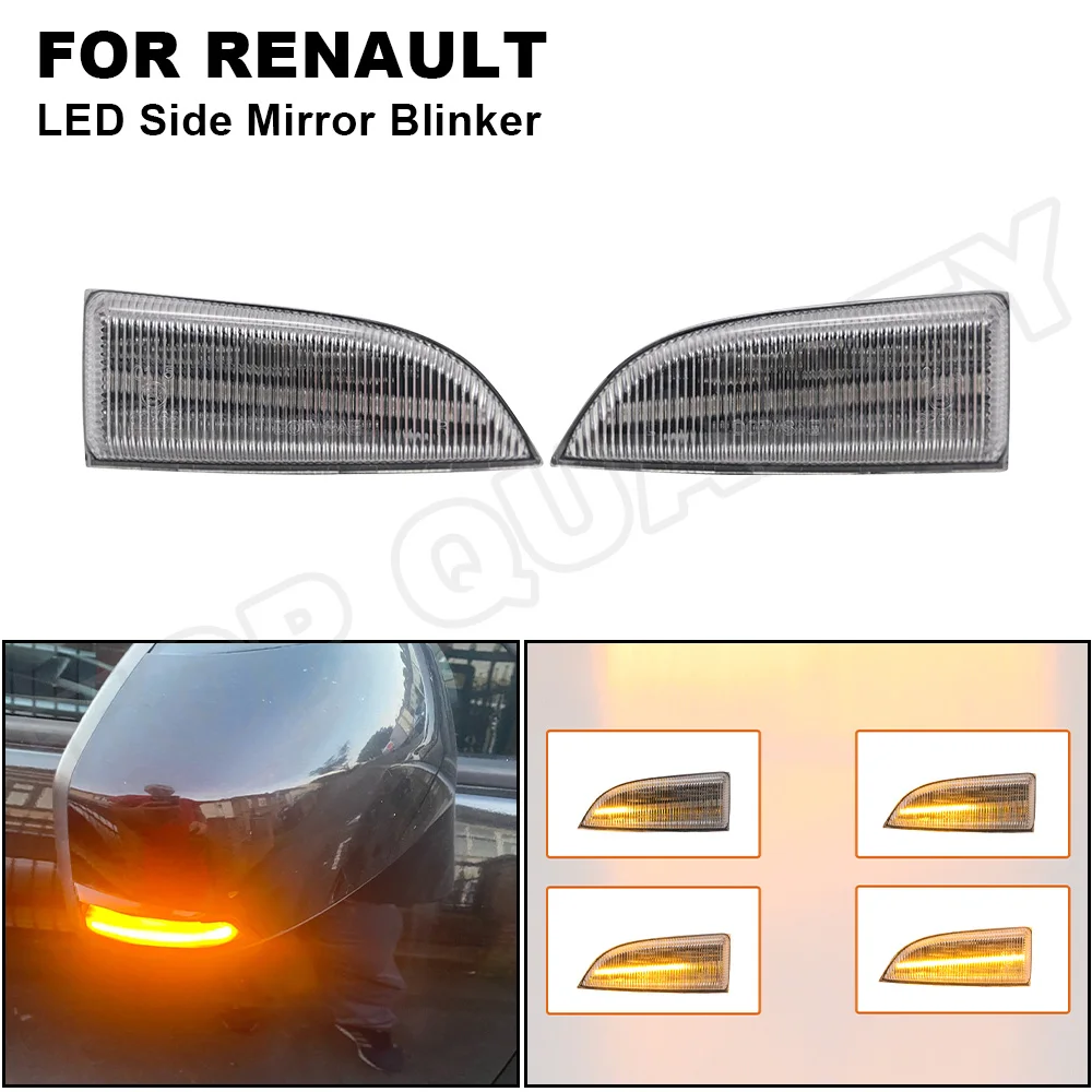

2 шт. светодиодные динамические Боковые Зеркала поворотники для Renault Scenic Megane MK3 Fluence Latitude Samsung safane 2010-2015