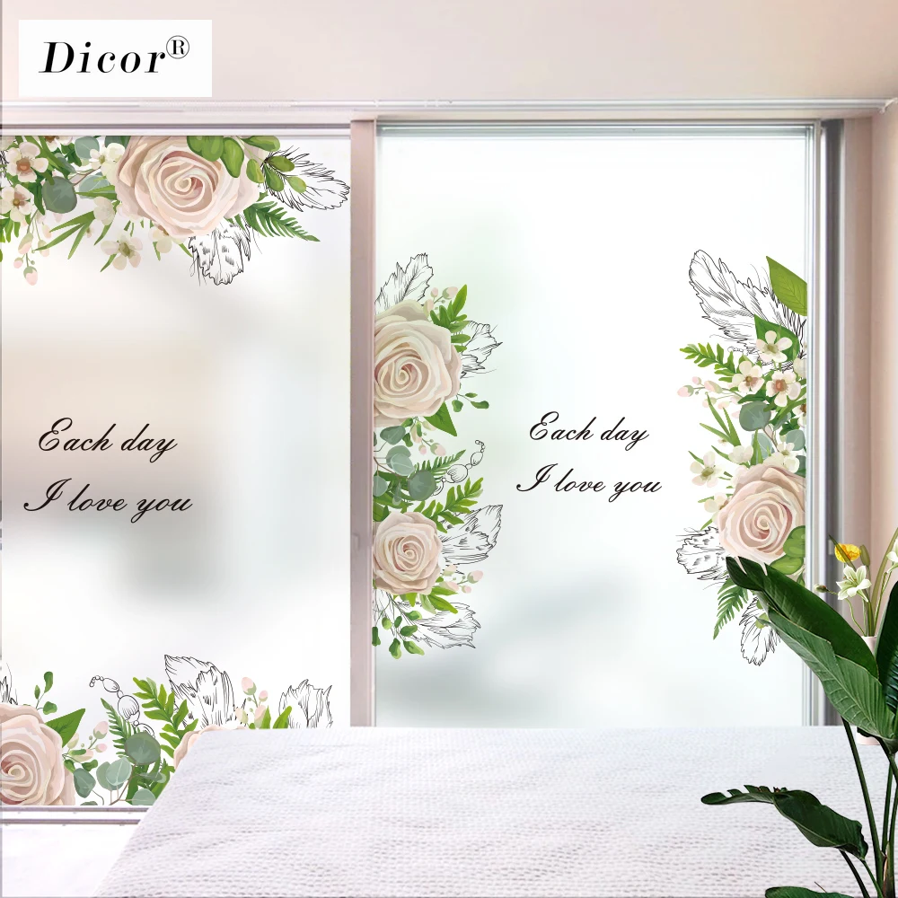 Антистатическая липкая пленка для окон матовая непрозрачная уединенная