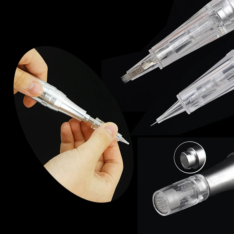 

Disposable Cartridges Needles Bayonet Port Sterilized Permanent Makeup Machine Needles For Tattoo Eyeline Eyebrow Lips Suppies