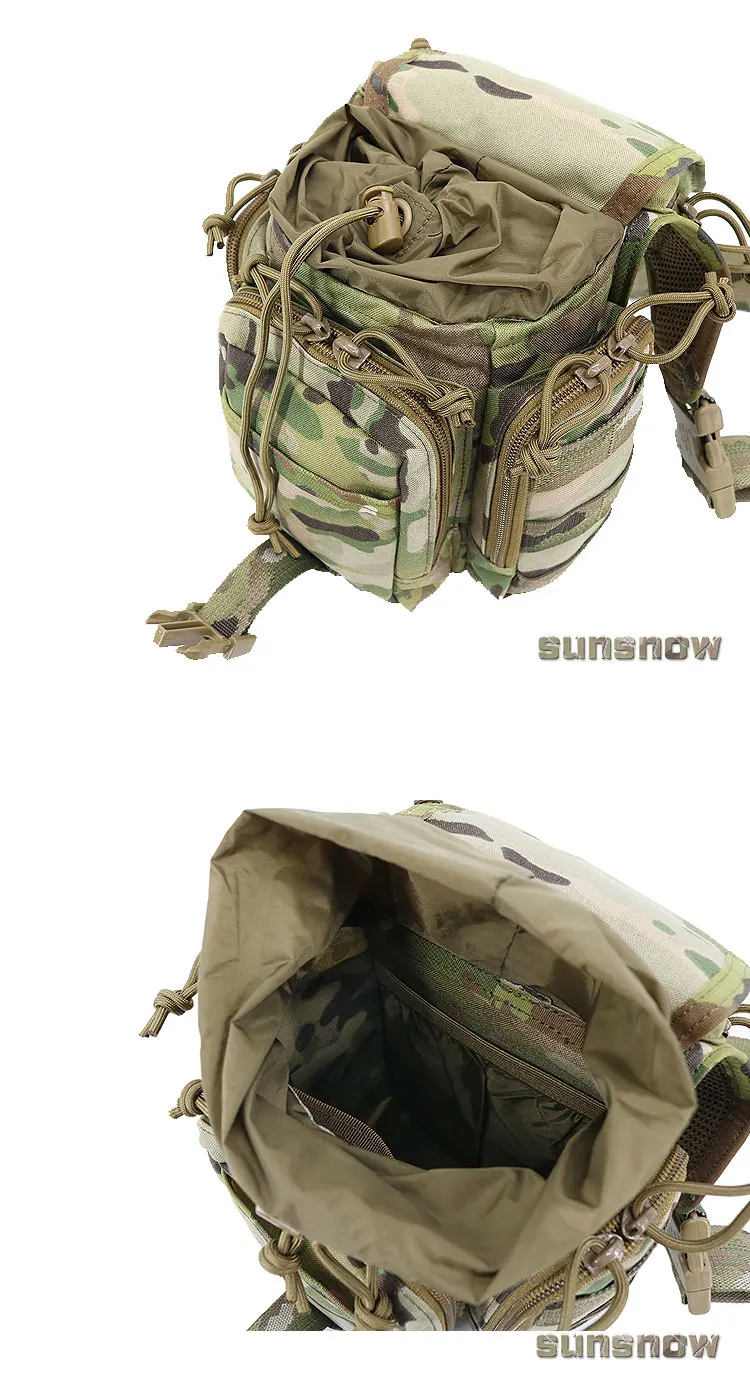 Outdoor Sports Tactics Multifunctional Chest Bag Crotch Bag Leg Bag Satchel MOLLE System Large Capacity Camouflage Bag