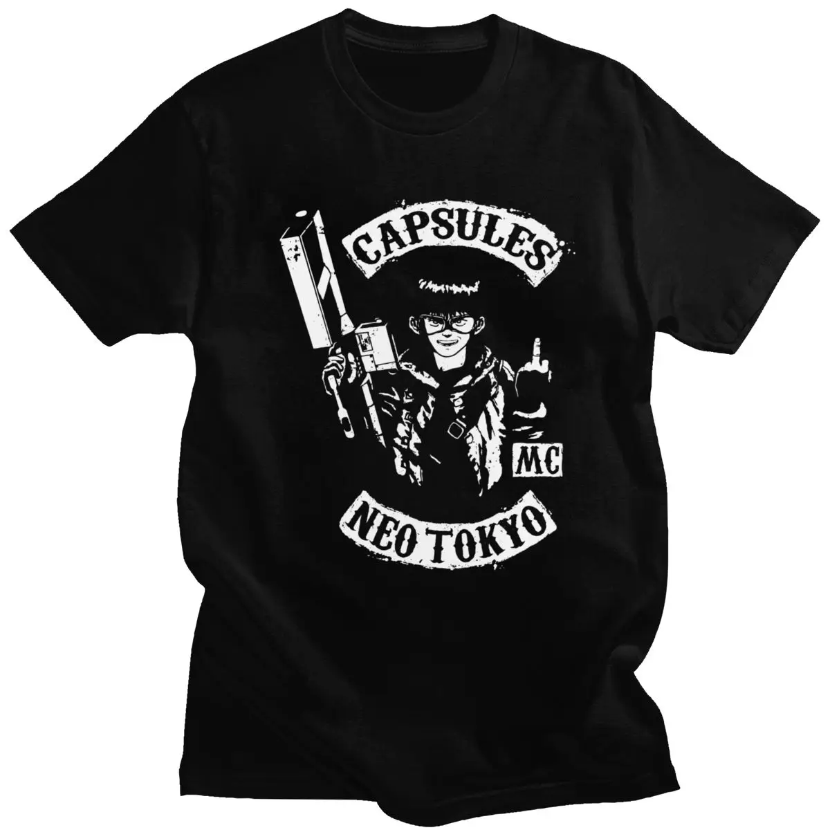Нео Токио капсулы Футболка Мужская уникальная аниме женская футболка Kaneda Tetsuo