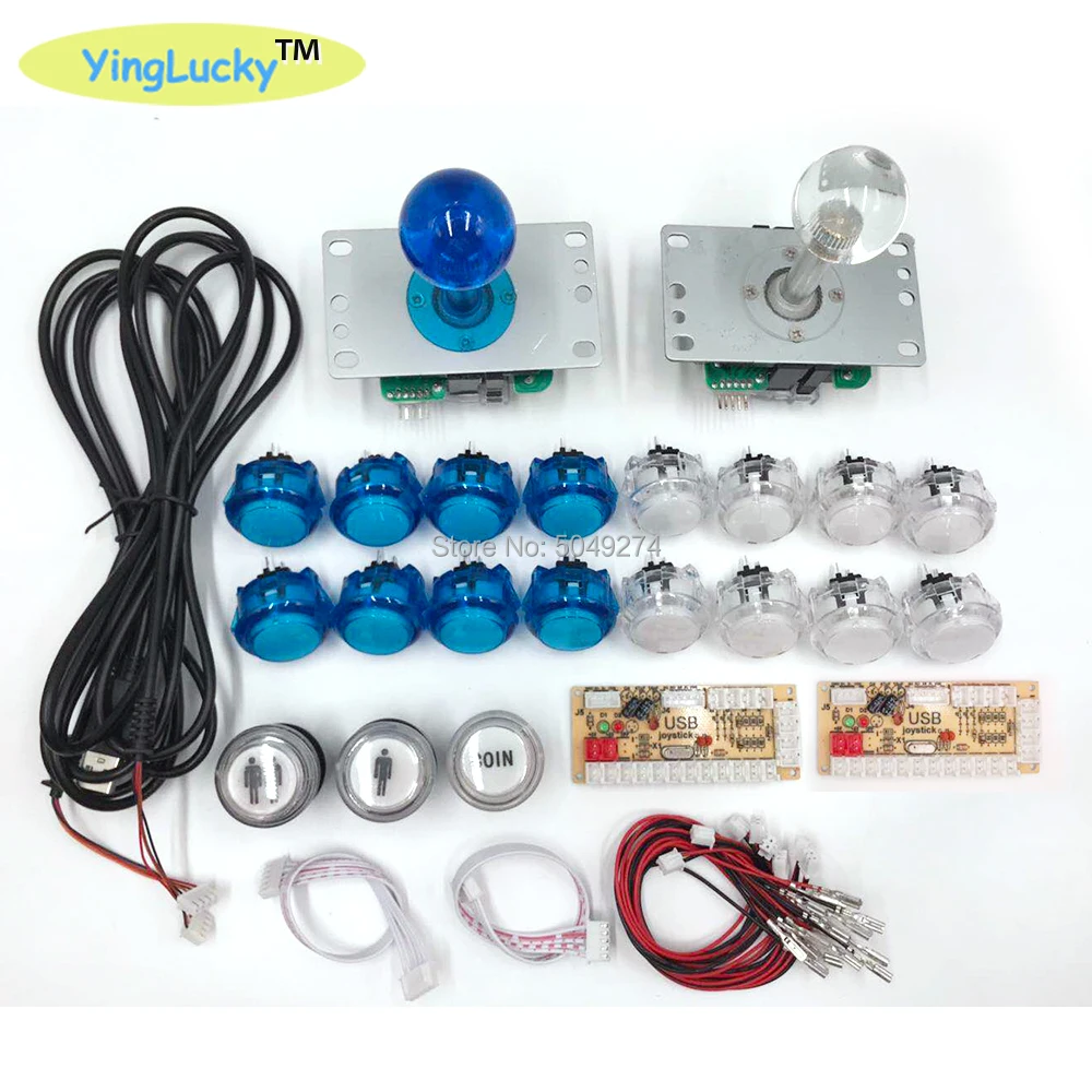 Yinglucky Нулевая задержка аркадные джойстики DIY Kit USB энкодер для ПК Джойстик Sanwa