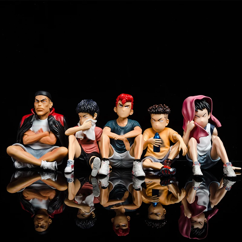 

5pcs Japan Anime Slam Dunk PVC 8CM Action Figures Sakuragi Hanamichi Akagi Takenori Kaede Rukawa Doll Model Toys Figurine