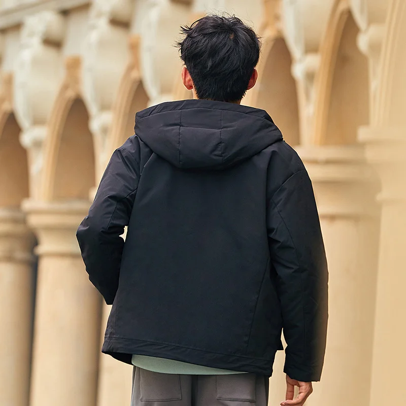 

SEMIR Men Quilted Warm Jacket Trendy Tooling Style 2020 Autumn New Hooded Loose Tactical Jacket