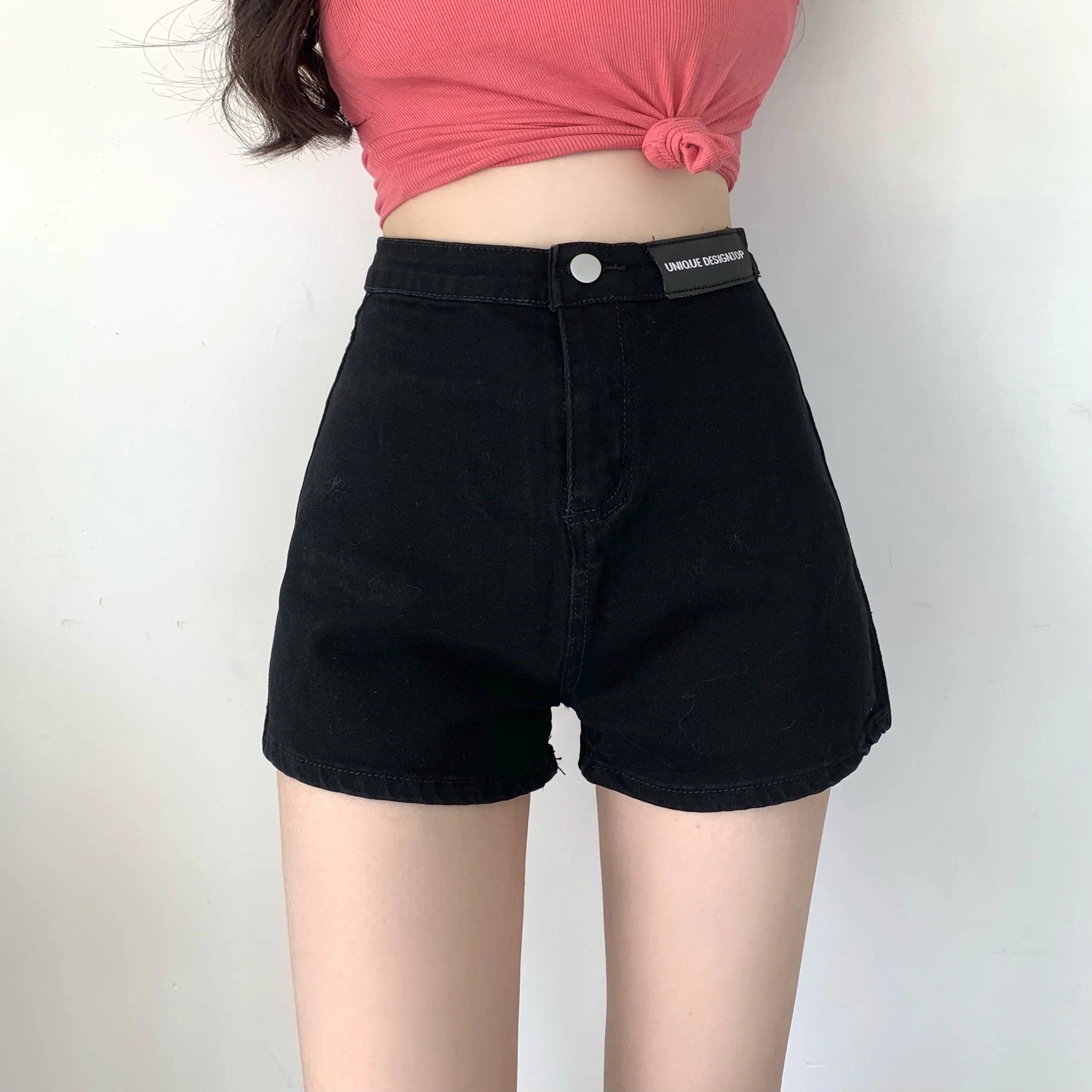 

Korean 2021 Women Summer Breeches Loose Shorts Denim High Waist Casual Shorts Fashion Wide Denim Shorts Female Jeans