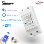 SONOFF Basic R2 беспроводной Wifi таймер Мини DIY умный переключатель, поддержка eWelink домашняя Автоматизация Alexa Google домашний голосовой пульт дистанционного управления