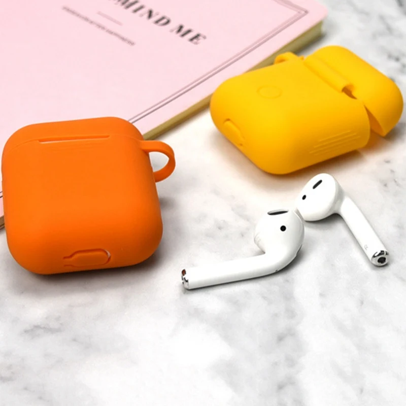 Мягкий силиконовый чехол Ультратонкий протектор чехол для Apple Airpods противоударный чехол для A^ pple гарнитура для Airpods Чехлы коробки для хранения