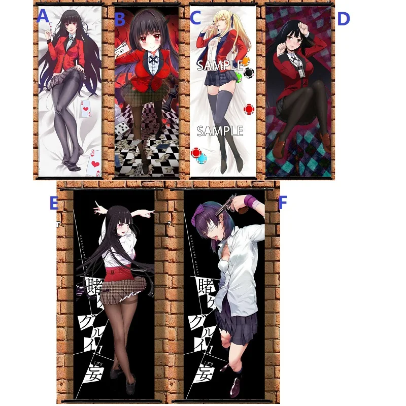 

Аниме постер Kakegurui XX Jabami Yumeko OTAKU настенная прокрутка живопись художественные принты украшение для дома 105*40