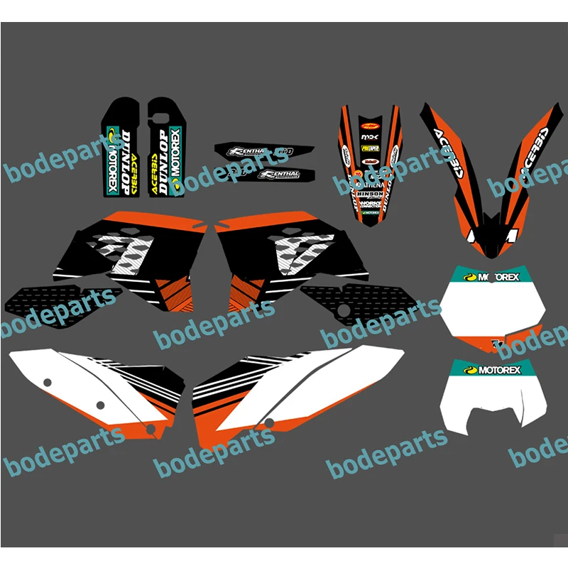 Наклейка на мотоцикл и велосипед SX SXF EXC XC графический комплект наклеек для KTM 2005