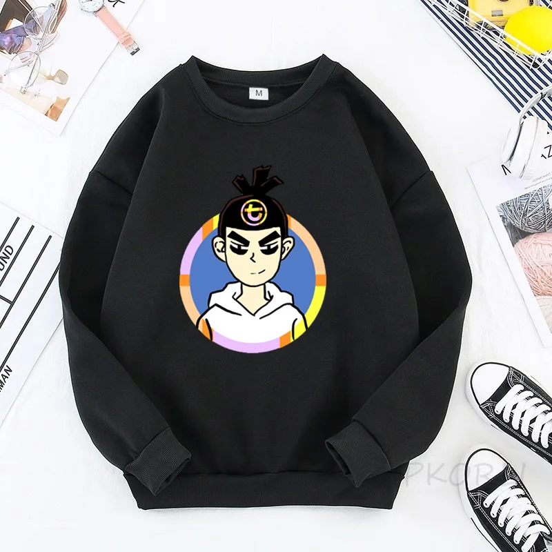 

Anime Scissor Seven Male Sweatshirt Cartoon Print Funny Streetwear Pullover Hoodie Fleece Warm Sweats Men's Winter Sweatshirt