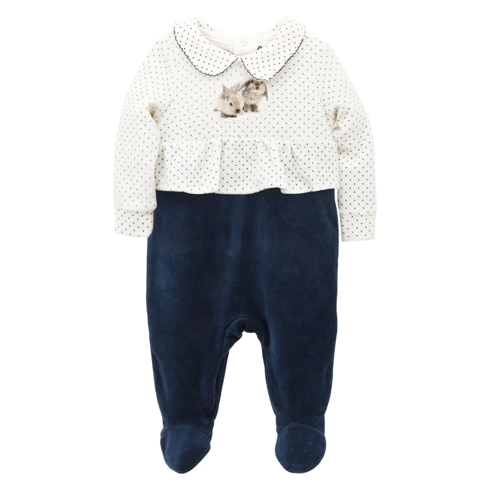 Одежда для маленьких девочек Honeyzone Roupas Para Bebe Menina зимний теплый Детский комбинезон