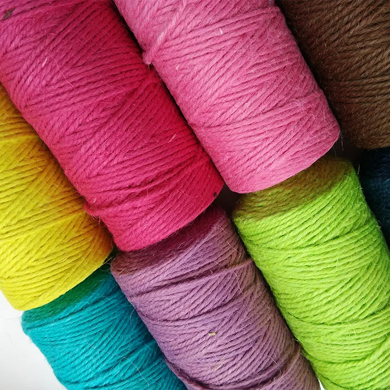 Натуральный джутовый шпагат 100 м пеньковая нить для свадебного подарка вечеринки