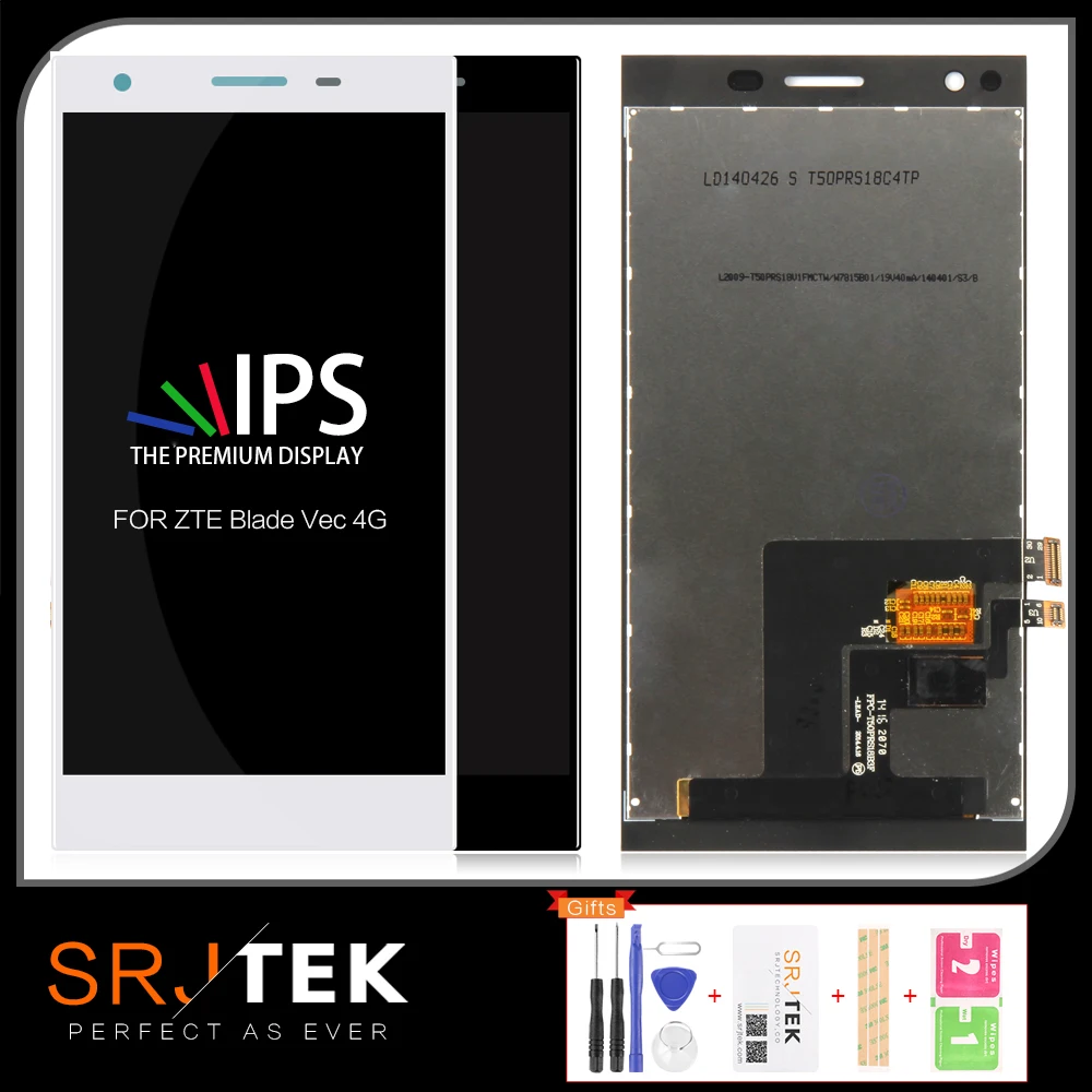 SRJTEK rono оранжевый дисплей для ZTE Blade Vec 4G матрица сенсорный экран сенсор дигитайзер