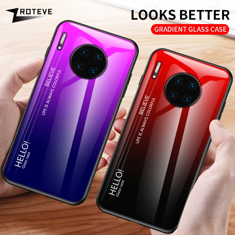 Чехол для Mate 30 стеклянный чехол Huawei Pro Lite Mate30 из закаленного стекла 20