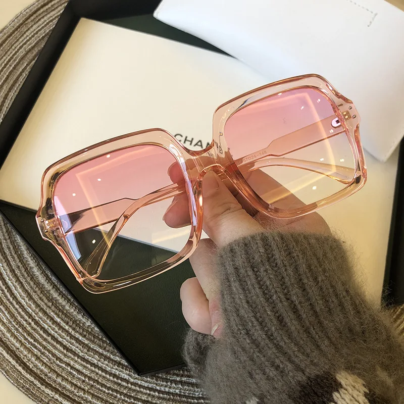 

Vintage Big Square Sunglasses Women Goggles Mens Oversize Sun Glasses Female Fashion Famous Brand Black Eyewear Gafas de sol