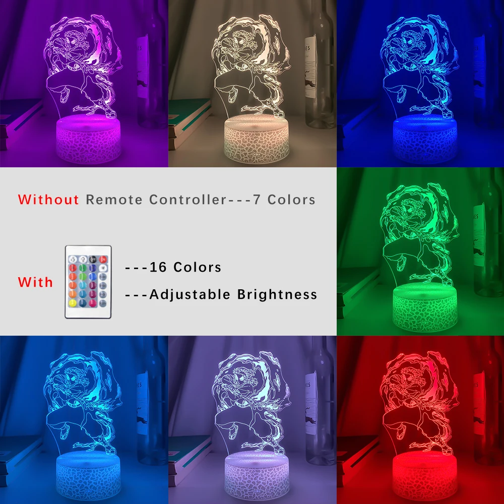 Светильник 3d из аниме рассекающий демонов лампа для спальни ночсветильник