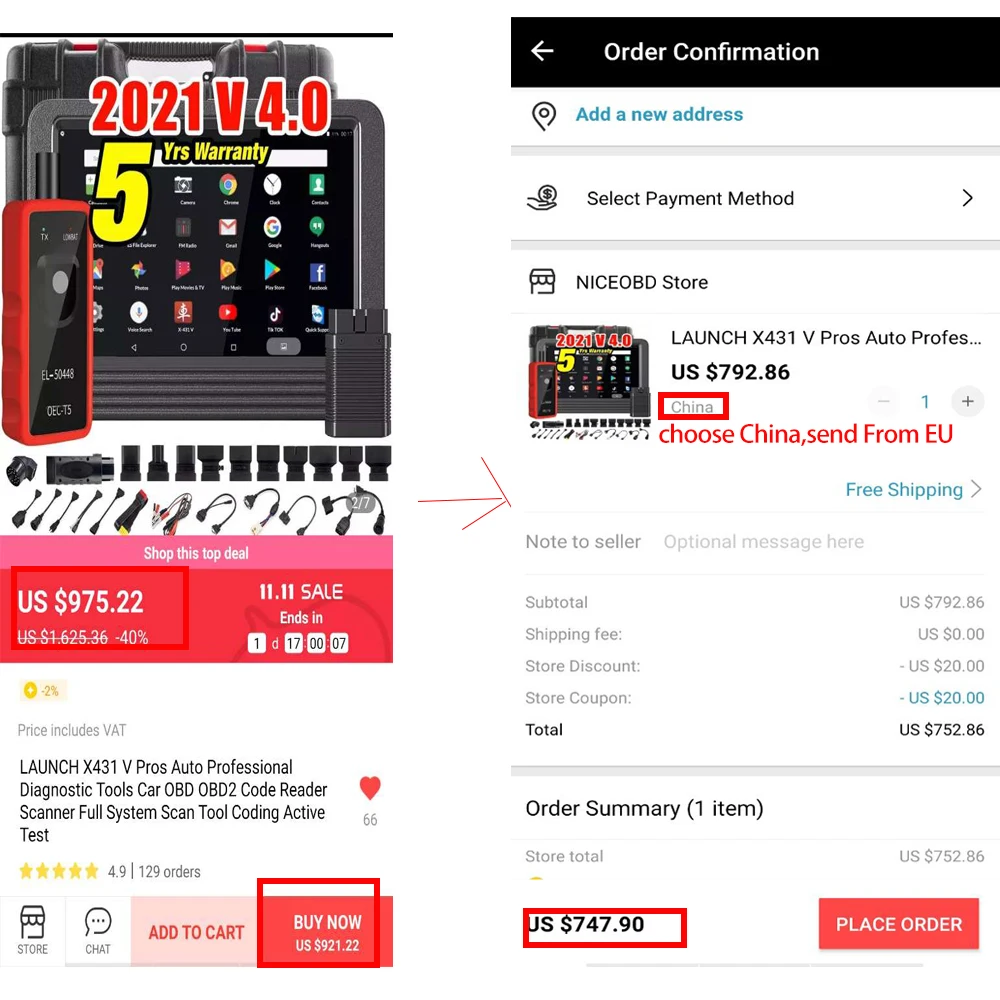 Профессиональные Автомобильные диагностические инструменты LAUNCH X431 V Pros