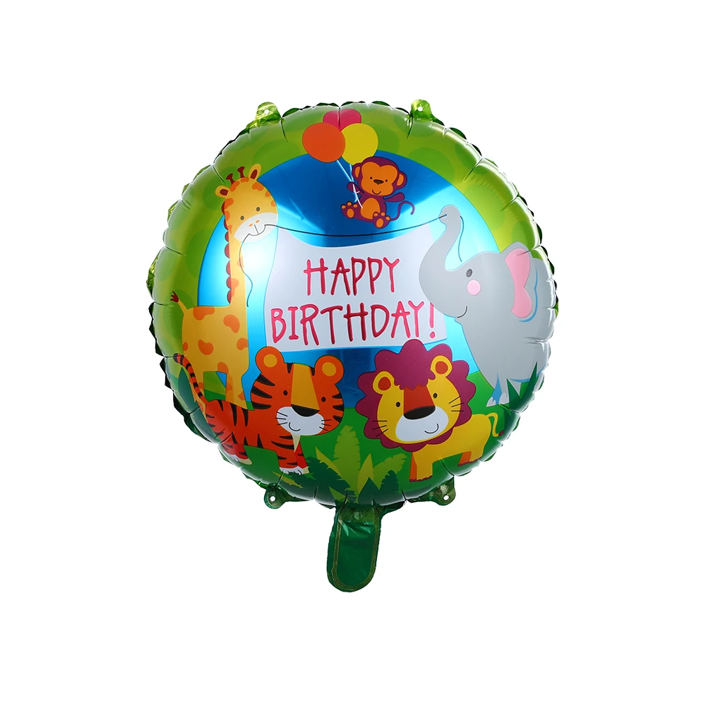 

10 pcs 18 inch Happy Birthday balloons helium foil globos for girls kids birthday party decorations round star balloons