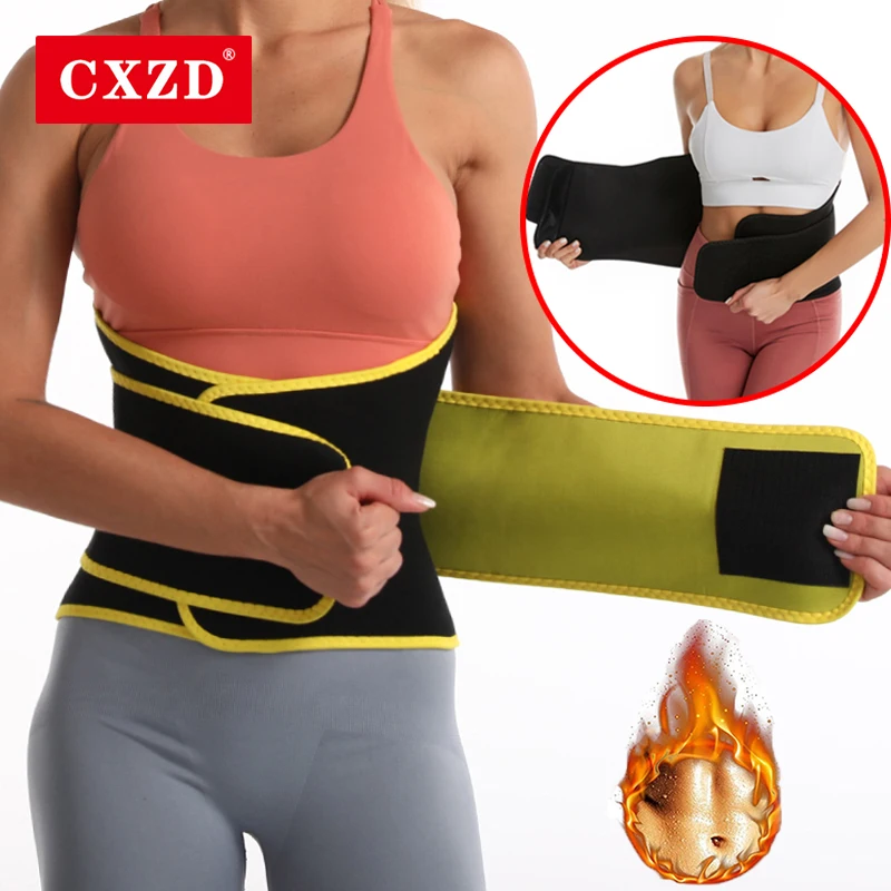 

CXZD Women Waist Trainer Belt Tummy Control Waist Cincher Trimmer Sauna Sweat Workout Girdle Slim Belly Band Sport Girdle