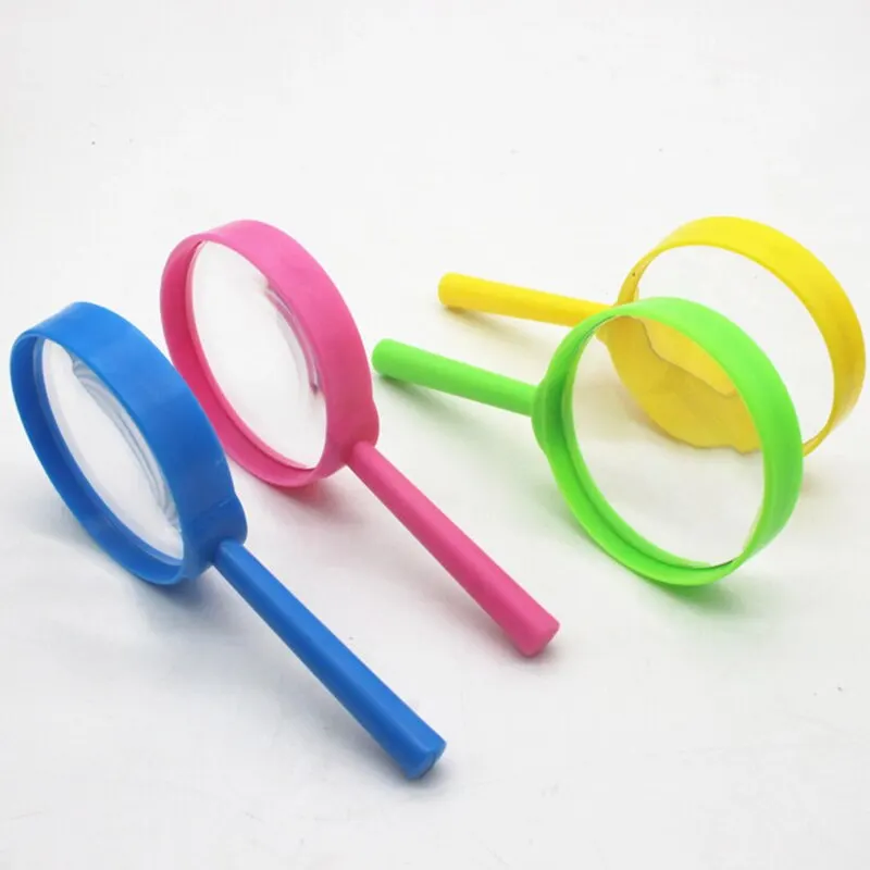 

3X Handheld Magnifier Portable Magnifying LoupeReading Glass Lens Kids Inspection Magnifying For Reading New Colorful 60mm 1Pcs