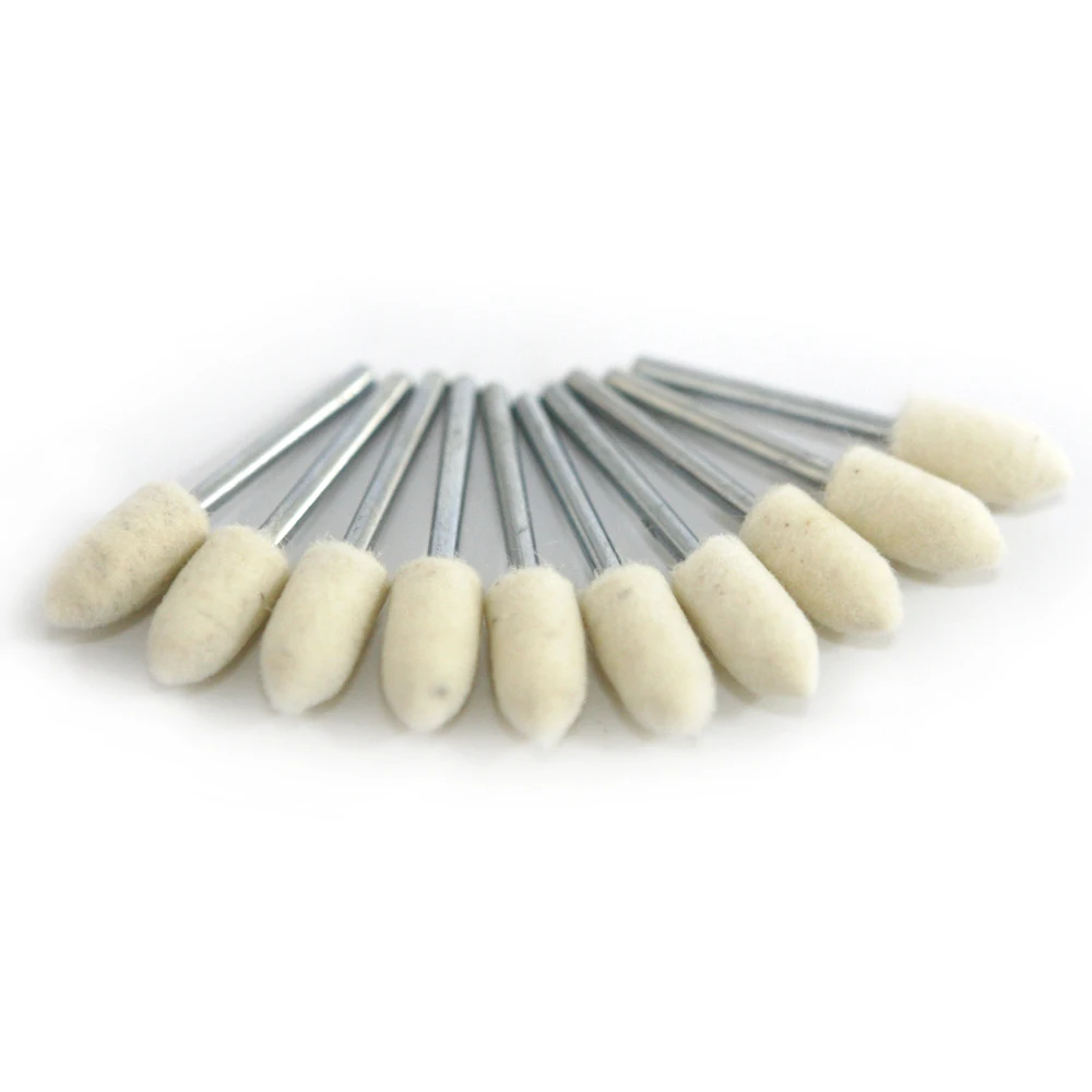 30 шт. 4 мм 6 шерсть Полировочный шлифовальный диск Полировочная головка ДРЕЛЬ Dremel