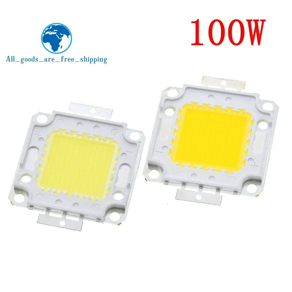 Белый/теплый белый 10 Вт 20 30 50 100 Светодиодный светильник чип DC 12V 36V COB