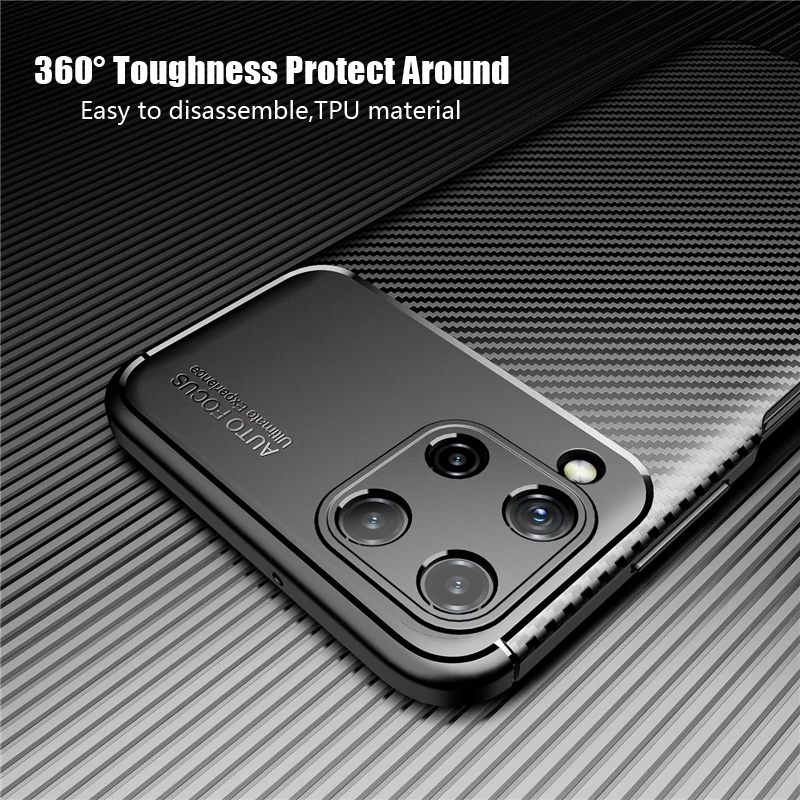 Чехол для Samsung Galaxy A22 противоударный мягкий силиконовый бампер из ТПУ гладкая