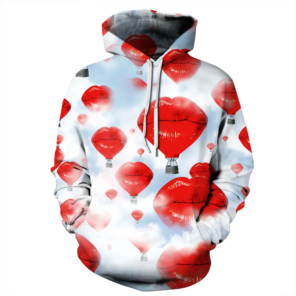 

New 3D All Over Printed Strawberry hoodie creative round neck hoodie funny Unisex oversized hoodies