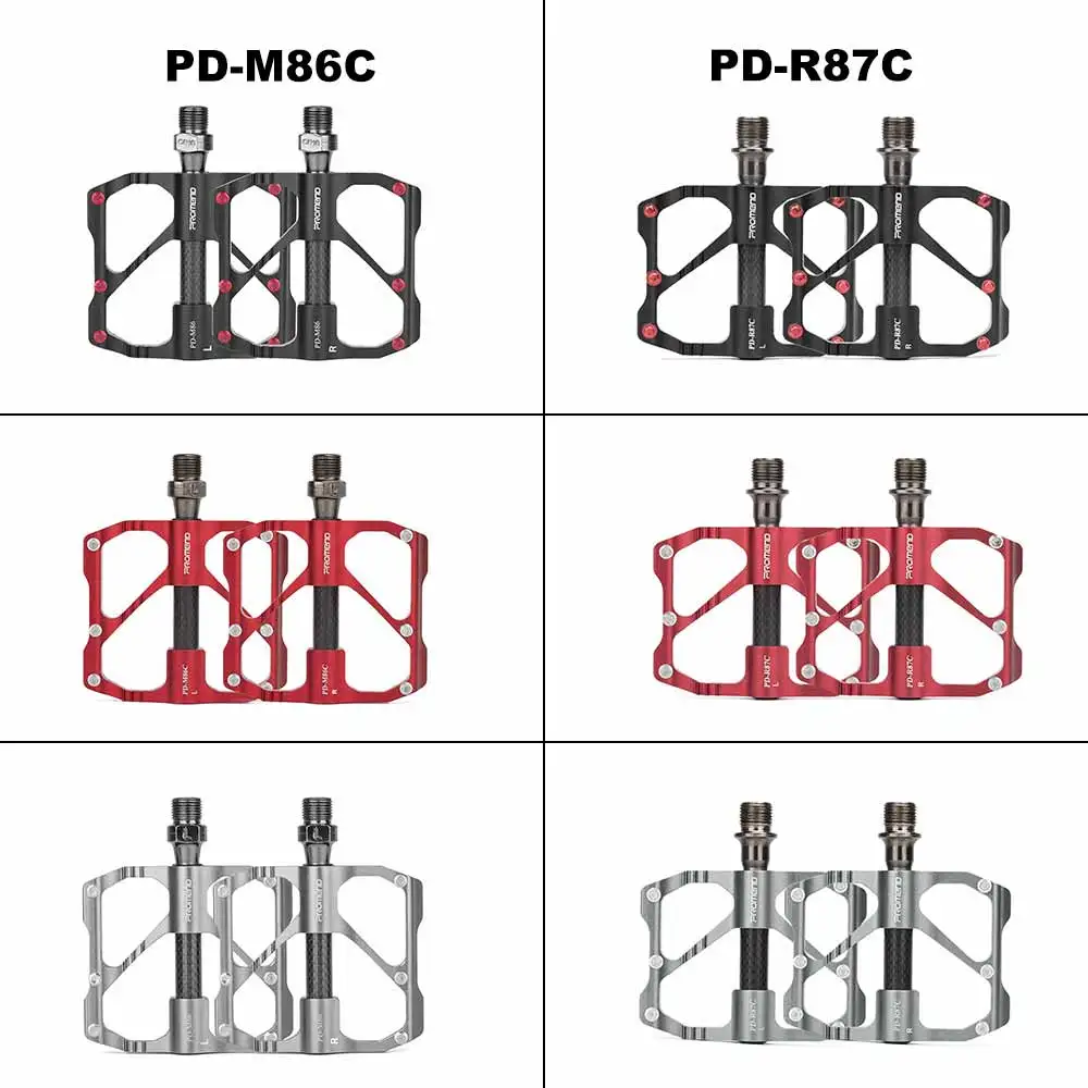 

PROMEND Mtb Pedal Quick Release Road Bicycle Pedal Anti-Slip Ultralight Mountain Bike Pedals Carbon Fiber 3 Bearings Cycl Pedals