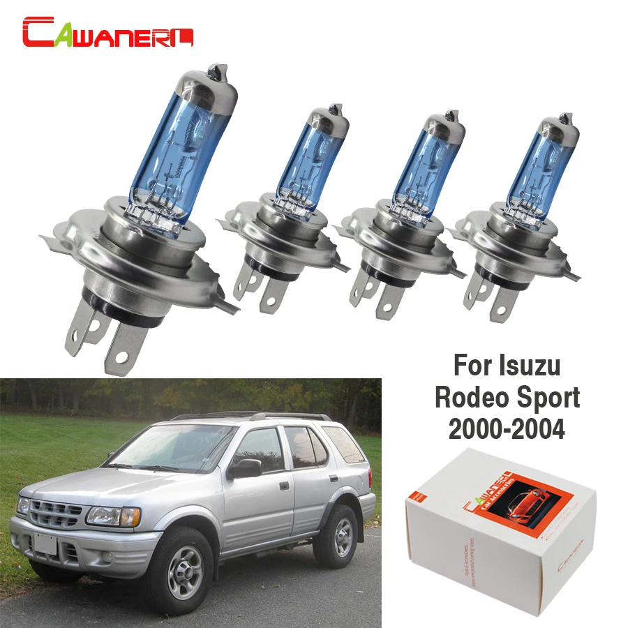 Cawaner 2 пары H4 автомобиль галогенная лампа 4300K 12V для Isuzu Родео спортивные 4 двери 2000