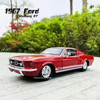 maisto 124 ford 1967 mustang gt red simulation alloy car model die cast craft decoration collection toy tool gifts