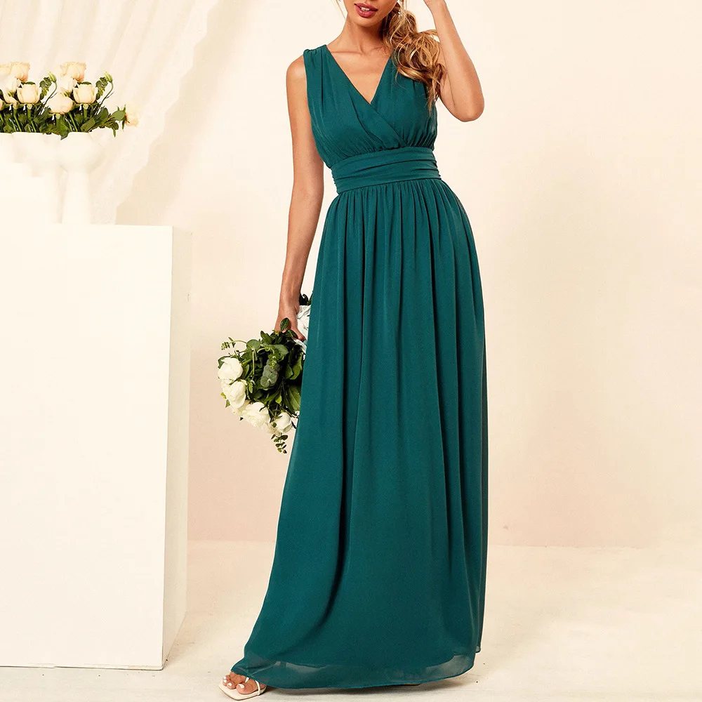 

2021 Elegent Sexy Women Bandage Long Dress Party Bridesmaids Infinity Robe Longue Femme Backless Boho Maxi Club Sleeveless Dress