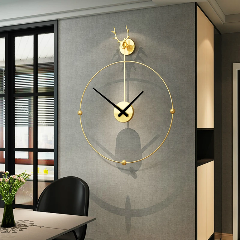 

Big Nordic Wall Clock Luxury Modern Design Minimalist Pendulum Wall Clock Unique Creative Living Room Wandklok Home Decor AD50WC