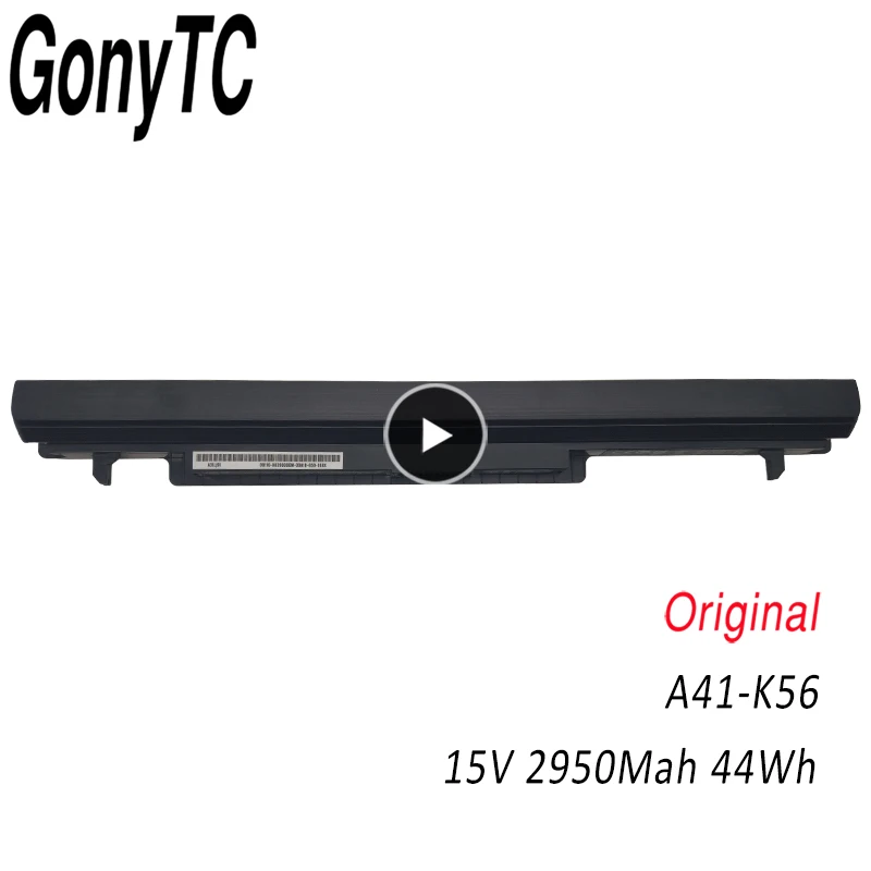 GONYTC Новинка A41 K56 K46 K46C K46CA K46CM K56CA K56CM S46C S56C R505CA Аккумулятор для ноутбука ASUS 15V