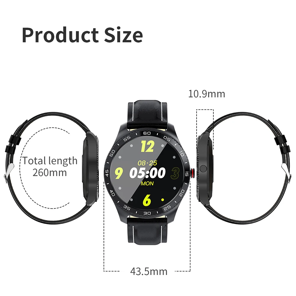 

Men's Smart Watch IP67 Waterproof Heart Rate and Blood Pressure Monitoring Watch for Android IOS