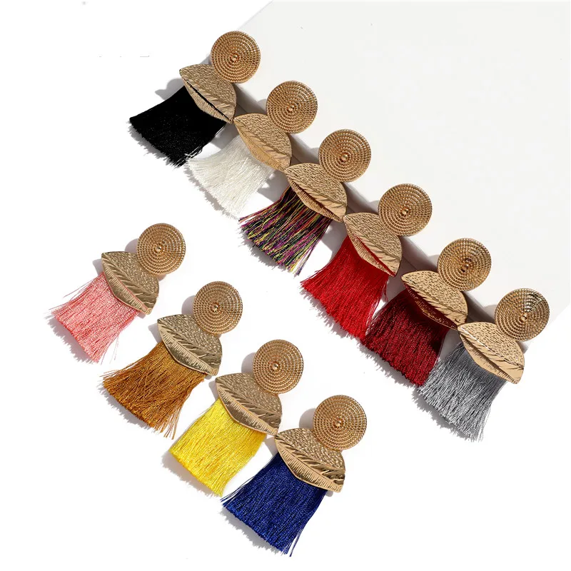 ONEVAN Bohemian Handmade Earrings For Women Boho Style Woman Tassel Earring Female Jewelry Bridal Fringed Vintage Long Earrinngs | Украшения
