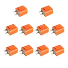 510 шт 12V 2 Pin Универсальной электронной регулировкой частоты квадратный Светодиодный проблесковый реле мотоцикла поворота Hyper флэш-памяти