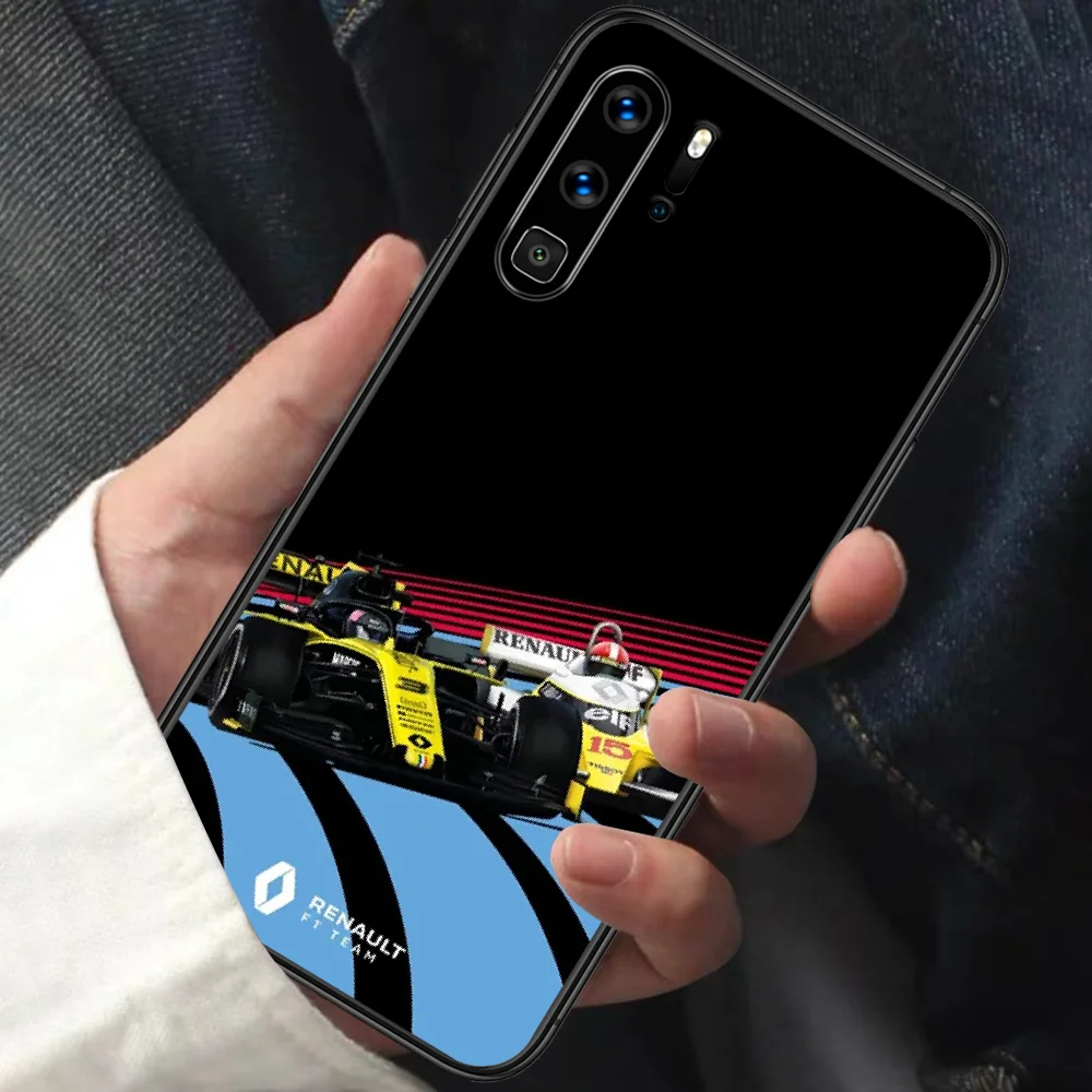 

Renault Rs Car Phone Case For HUAWEI P 9 10 20 30 40 Lite smart Pro Z 2019 Nova 5T 6 7 i black Shell Silicone Back Painting