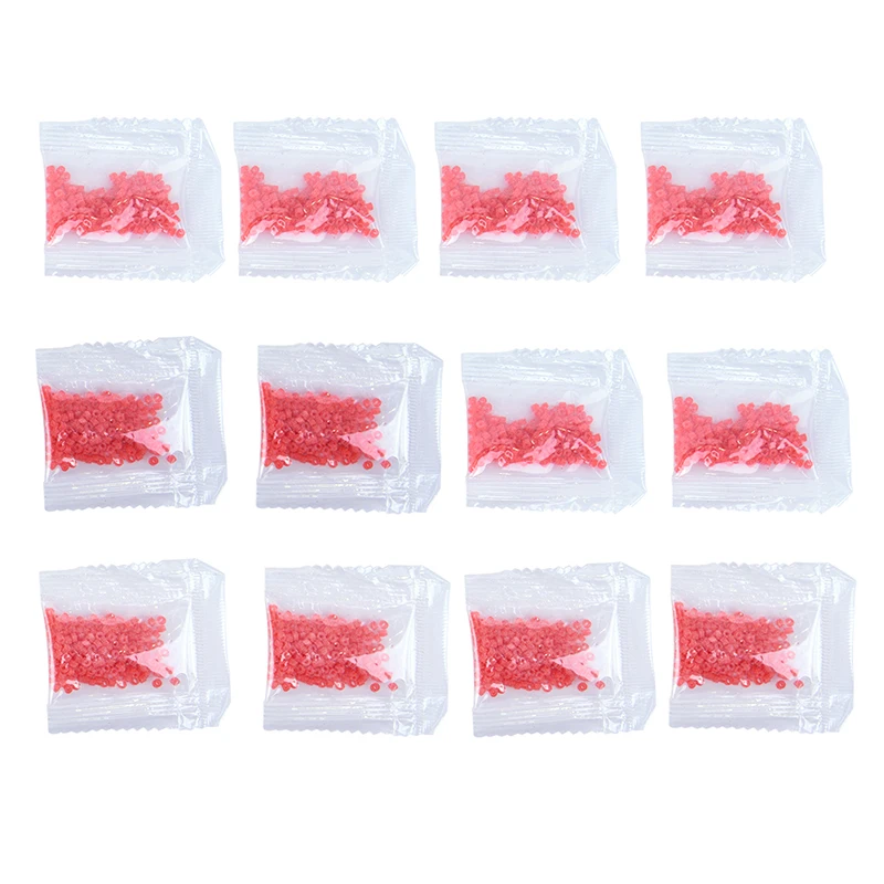 

12Bags/2400Pcs Fish Tackle Rubber Bands For Fishing Bloodworm Bait Granulator Bait Hot Red Fishing Accessories