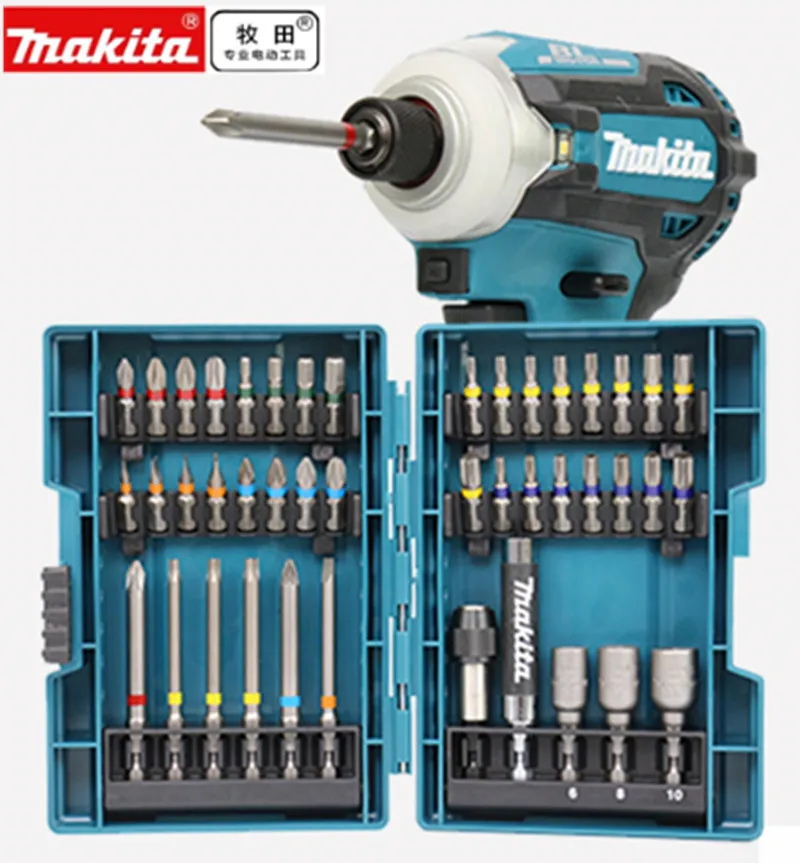 MAKITA  B-55697 BITS BIT AND DICE GAME FOR DRIVER (43 pieces) Head Cross Flower Type Head Hexagon Socket Tool Parts